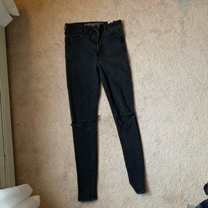 American Eagle super hi rise stretch jeggings